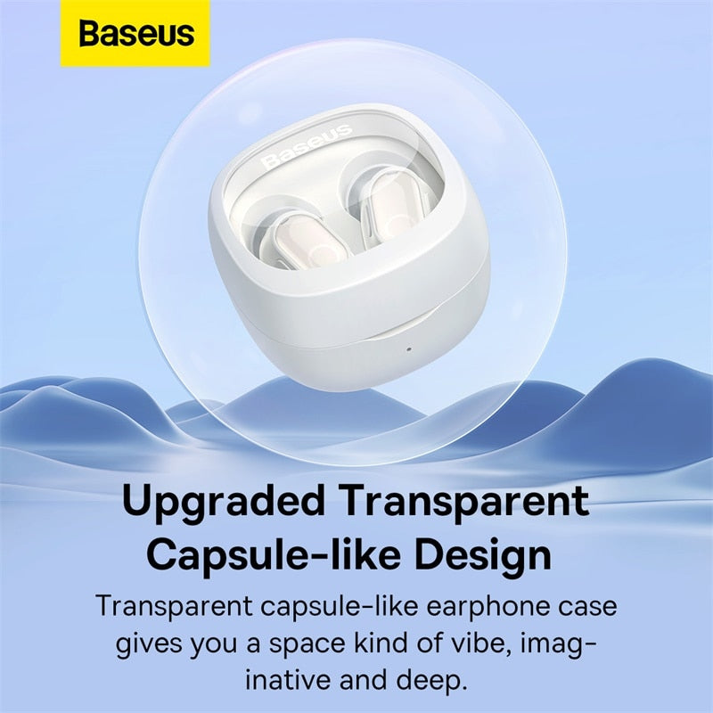 Baseus WM02 TWS Wireless Earphone Bluetooth 5.3 Headphone Headset True Wireless Earbuds For iPhone 13 Pro Max Handsfree Ear Buds